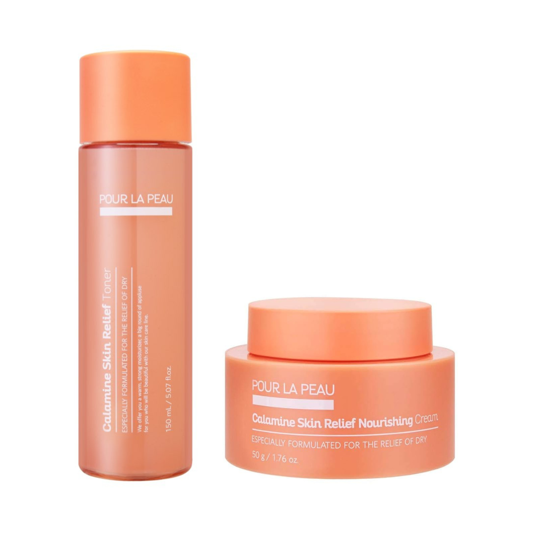 Bộ Dưỡng Ẩm Nuôi Dưỡng Phục Hồi Da Pour La Peau Calamine Skin Relief 2 Items